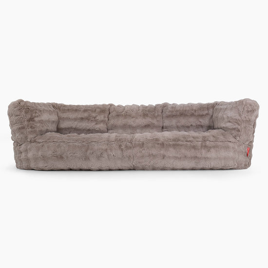Albert Sækkestol Sofa 3 pers-Imiteret Pels Bubble Mink 01