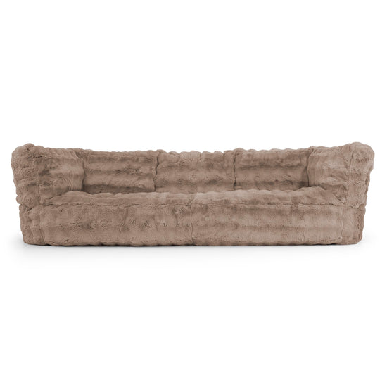 Albert Sækkestol Sofa 3 pers-Imiteret Pels Bubble Mink 01