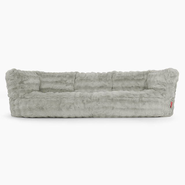 Albert Sækkestol Sofa 3 pers-Imiteret Pels Bubble Salviegrøn 01
