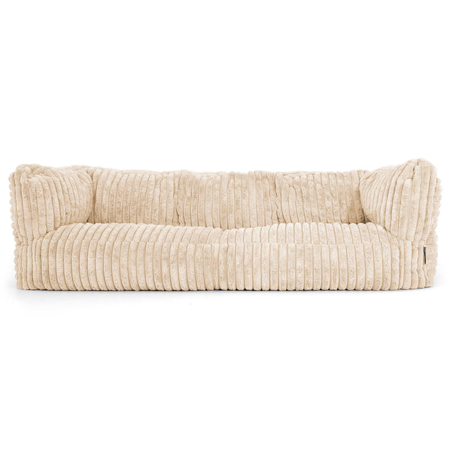 Albert Sækkestol Sofa 3 pers - Ultraplysfløjl Cremefarvet 01