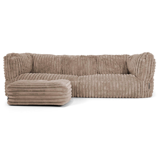 Albert Sækkestol Sofa 3 pers - Ultraplysfløjl Mink 02