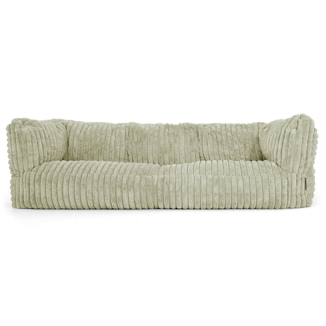 Albert Sækkestol Sofa 3 pers - Ultraplysfløjl Salviegrøn 01