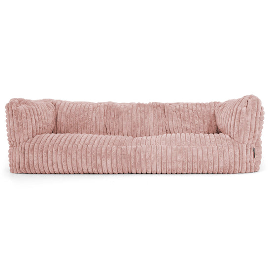 Albert Sækkestol Sofa 3 pers - Ultraplysfløjl Støvet Lyserød 01