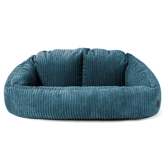 Bubble-sækkesofa - Klassisk Jernbanefløjl Navy 01