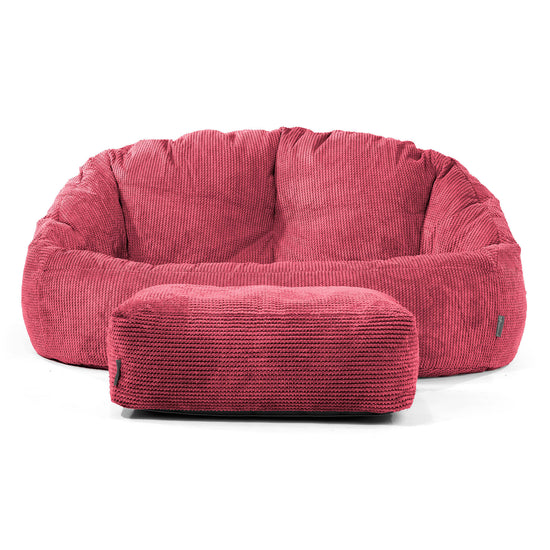 Bubble-sækkesofa - Pom Pom Pastelrød 02