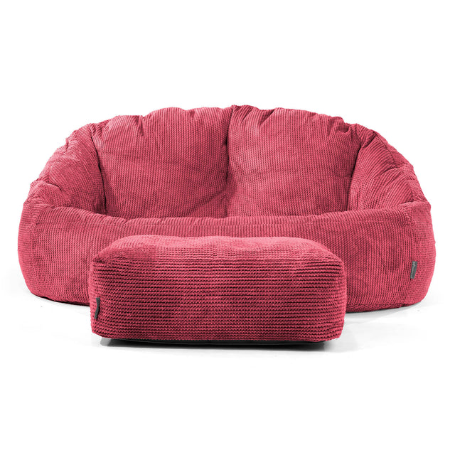 Bubble-sækkesofa - Pom Pom Pastelrød 02