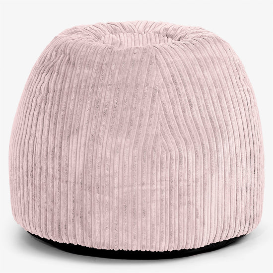 Ergonomisk Kontor-pouf Stol - Klassisk Jernbanefløjl Blush Lyserød - 01