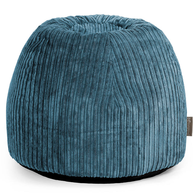 Pufskammel til Sminkebord - Klassisk Jernbanefløjl Navy - 01