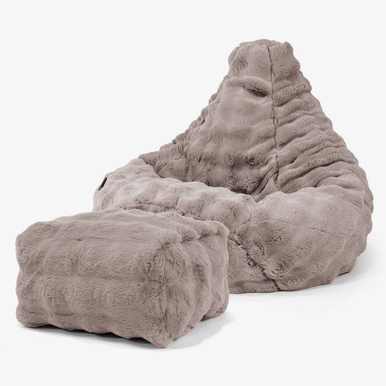 Gamer Sækkestol - Imiteret Pels Bubble Mink 01