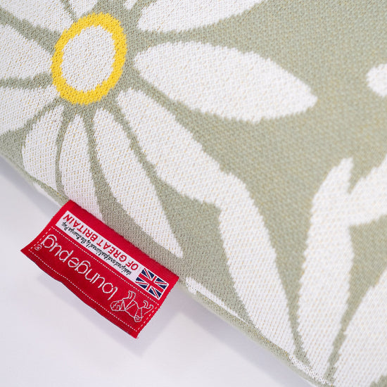 Gaming Sækkestol - Strikket Blomstret Mynte 02