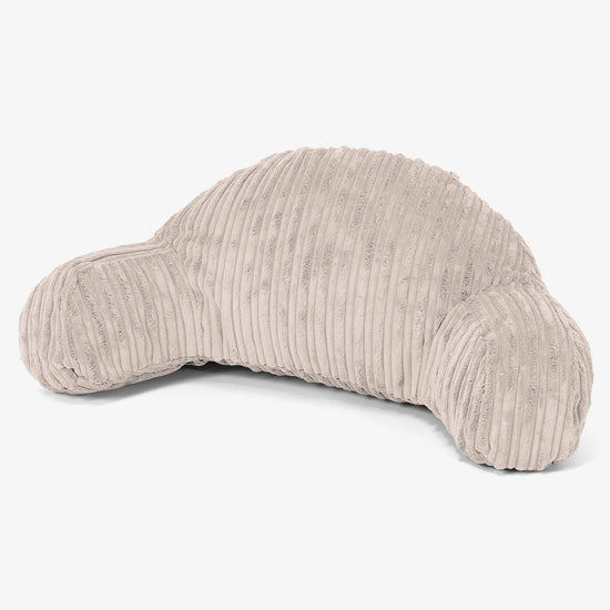 Høj Rygstøtte Læsepude til Børn - Klassisk Jernbanefløjl Elfenben 01