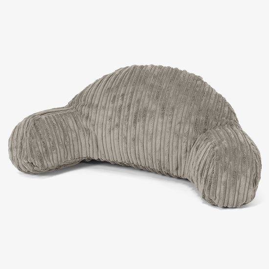 Høj Rygstøtte Læsepude til Børn - Klassisk Jernbanefløjl Mink 01