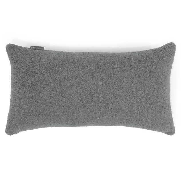 Kæmpe Pudebetræk 40 x 70cm - Boucle Grå 01