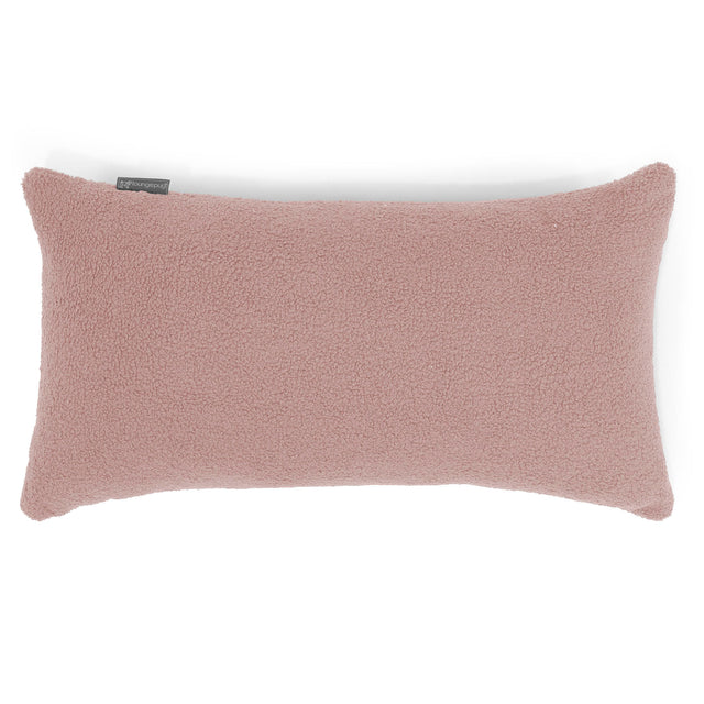 Kæmpe Pudebetræk 40 x 70cm - Boucle Lyserød 01