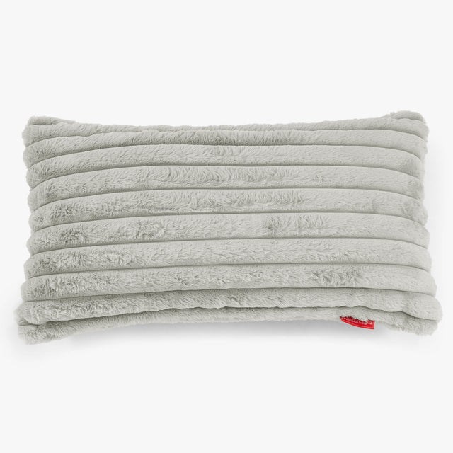 Kæmpe Pudebetræk 40 x 70cm - Ultraplysfløjl Salviegrøn 01