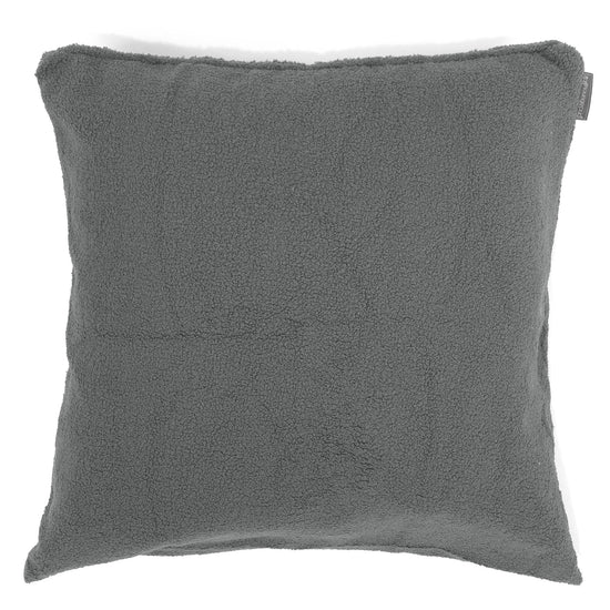 Kæmpe Pudebetræk 70 x 70cm - Boucle Grå 01