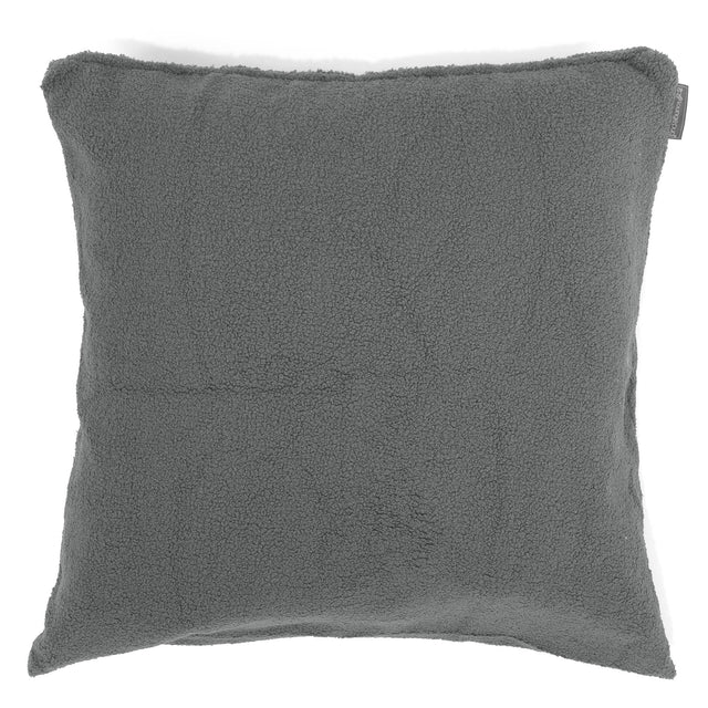 Kæmpe Pudebetræk 70 x 70cm - Boucle Grå 01