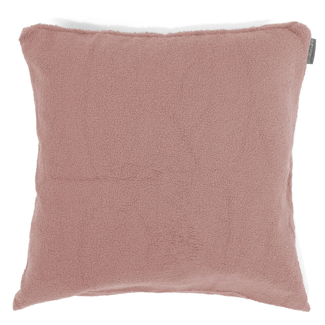 Kæmpe Pudebetræk 70 x 70cm - Boucle Lyserød 01