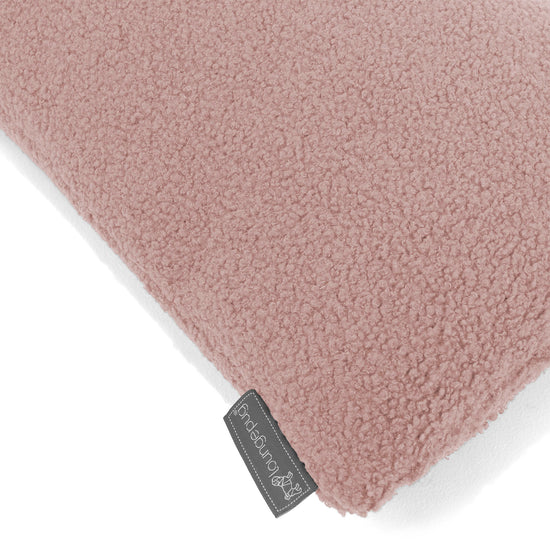 Kæmpe Pudebetræk 70 x 70cm - Boucle Lyserød 02