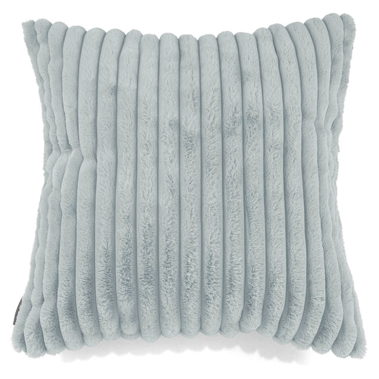 Kæmpe Pudebetræk 70 x 70cm - Ultraplysfløjl Andeægblå 01