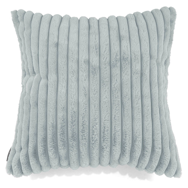 Kæmpe Pudebetræk 70 x 70cm - Ultraplysfløjl Andeægblå 01