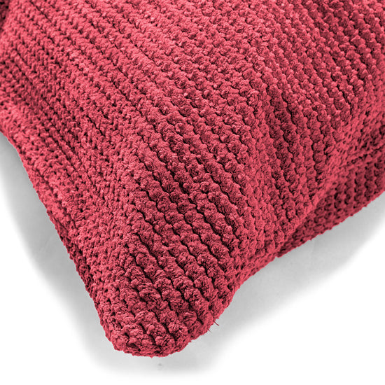 Kæmpe Pudebetræk 40 x 70cm - Pom Pom Pastelrød 02