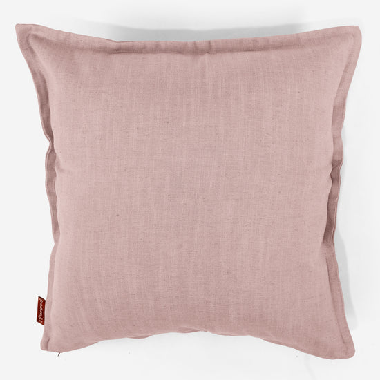 Kæmpe Pudebetræk 70 x 70cm - Hørlook Rose 01