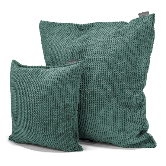 Kæmpe Pudebetræk 70 x 70cm - Pom Pom Mosgrøn 02