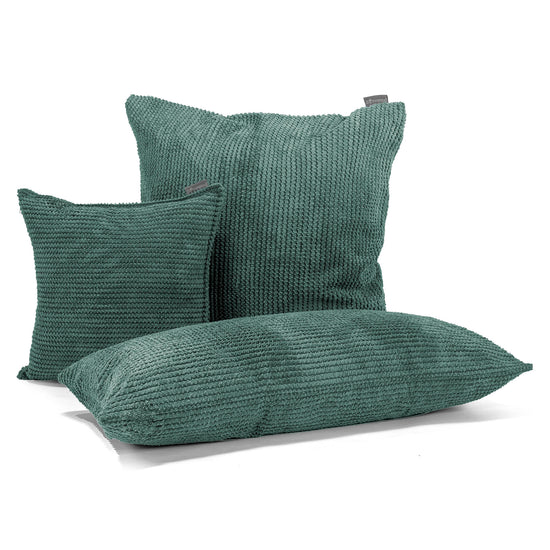 Kæmpe Pudebetræk 70 x 70cm - Pom Pom Mosgrøn 04