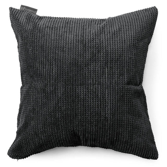 Kæmpe Pudebetræk 70 x 70cm - Pom Pom Sort 01