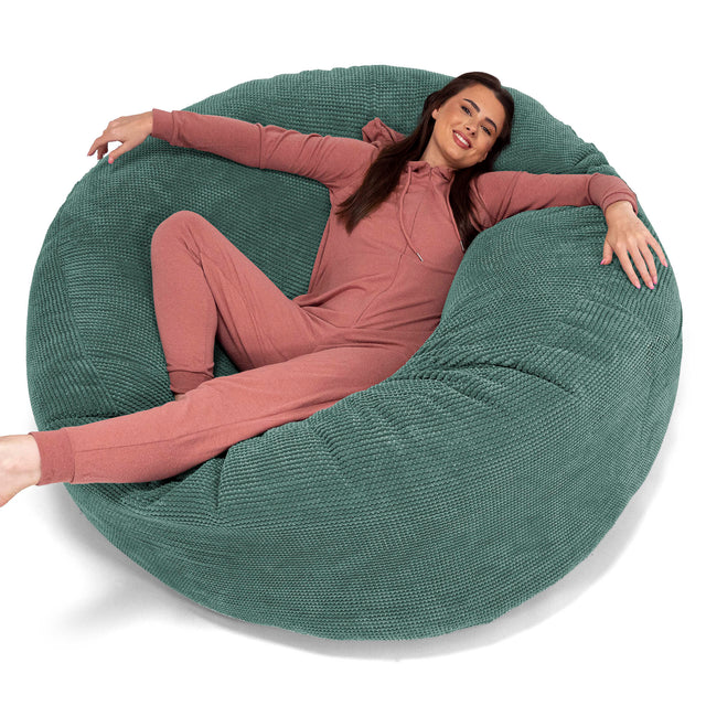 Kæmpe Sækkestol Sofa XXL 'Mega Mammut' - Pom Pom Mosgrøn 01