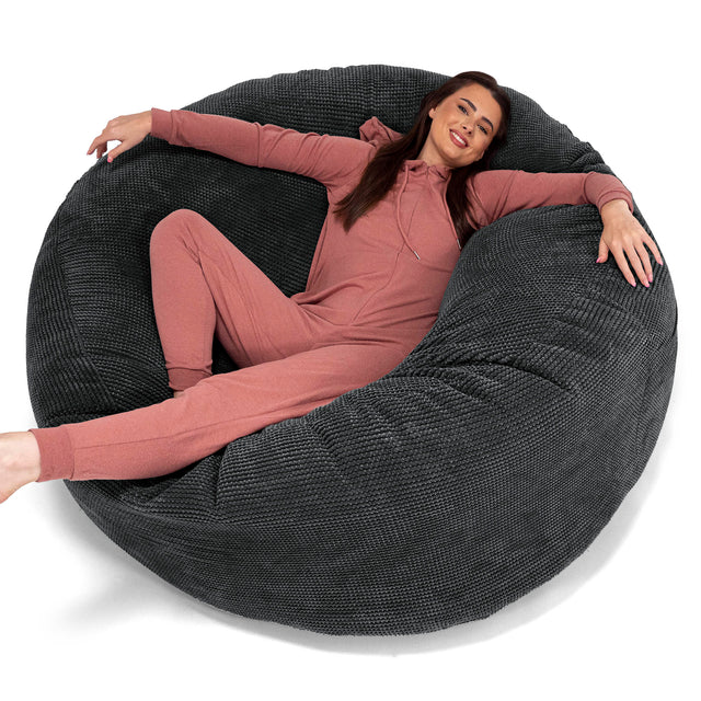 Kæmpe Sækkestol Sofa XXL 'Mega Mammut' - Pom Pom Sort 01