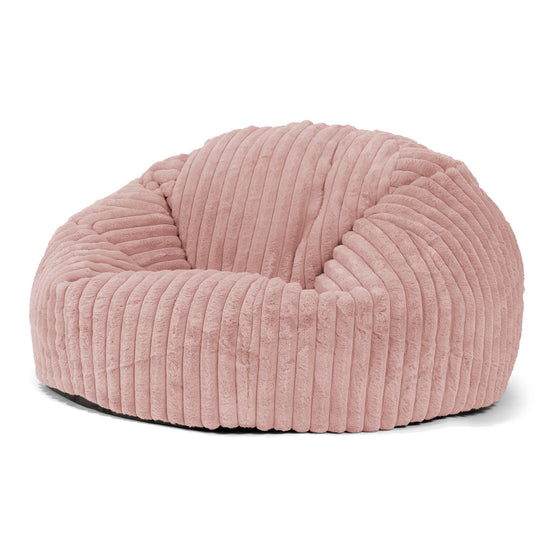 Klassisk Sækkestol Sofa - Ultraplysfløjl Støvet Lyserød 01