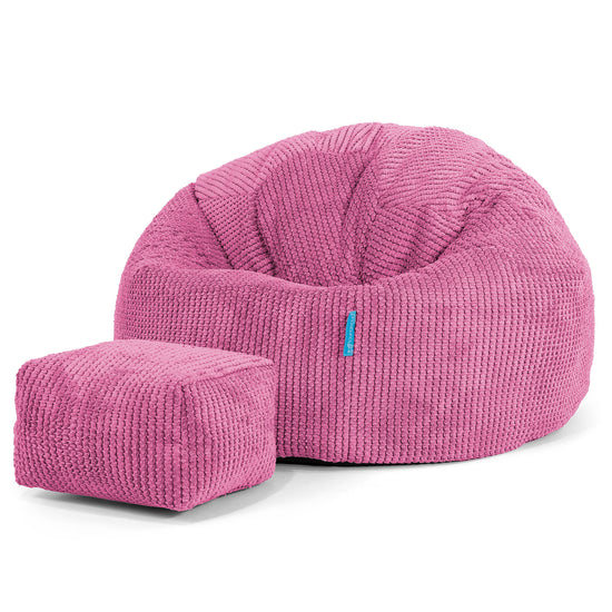 Klassisk Sækkestol til Børn 1-5 år - Pom Pom Pink 02