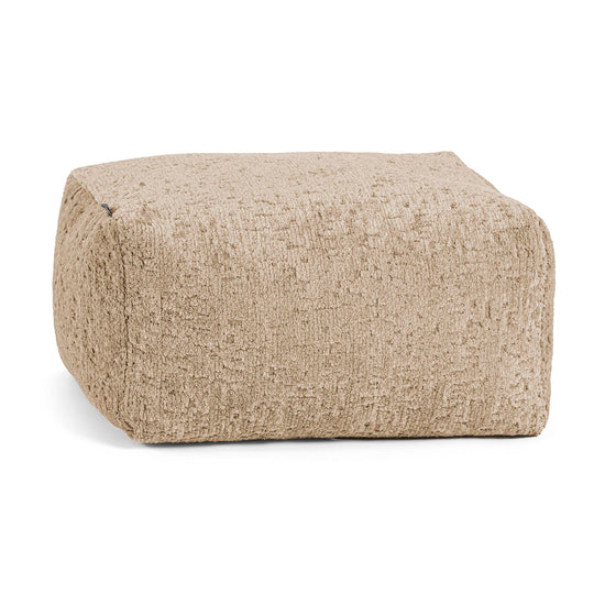 Lille Fodskammel - Luksus Chenille Mink 01