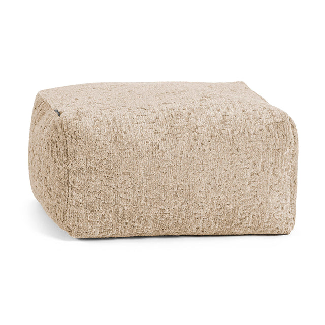 Lille Fodskammel - Luksus Chenille Mink 01