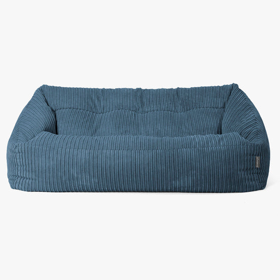 Maya Sækkesofa - Klassisk Jernbanefløjl Navy 01