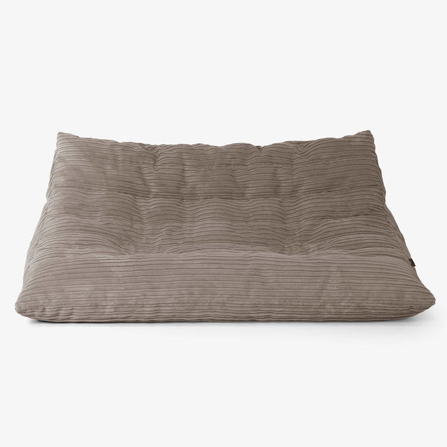 Noah Gulvsofa Sækkestol - Jernbanefløjl Duegrå 01