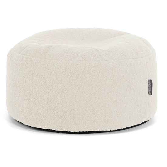 Ottoman Puf med Bakke - Boucle Elfenben - 02