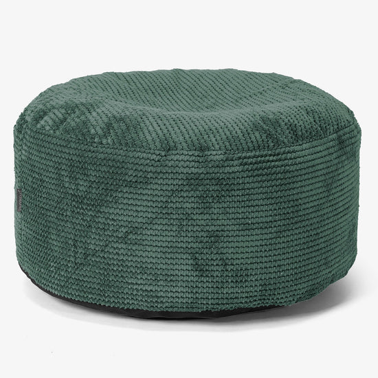 Ottoman Puf med Bakke - Pom Pom Mosgrøn - 02