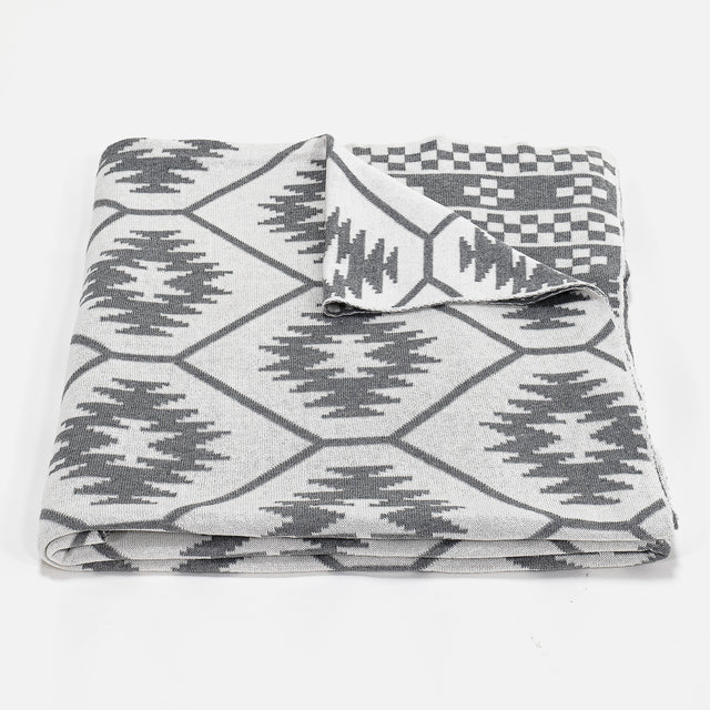 Plaid / Tæppe - Strikket Horizon 03