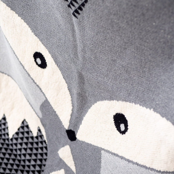 Plaid / Tæppe - Strikket Solo Ræv 03