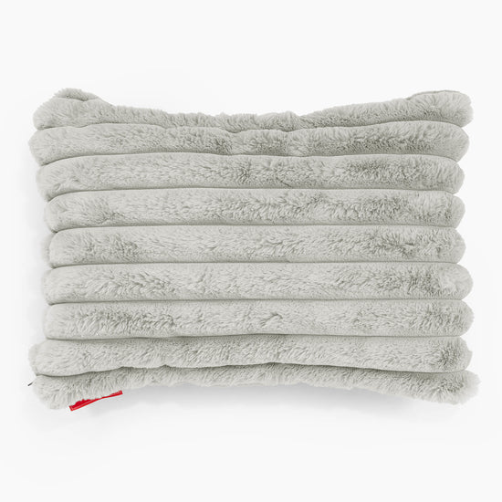 Pudebetræk 35 x 50cm - Ultraplysfløjl Salviegrøn 01