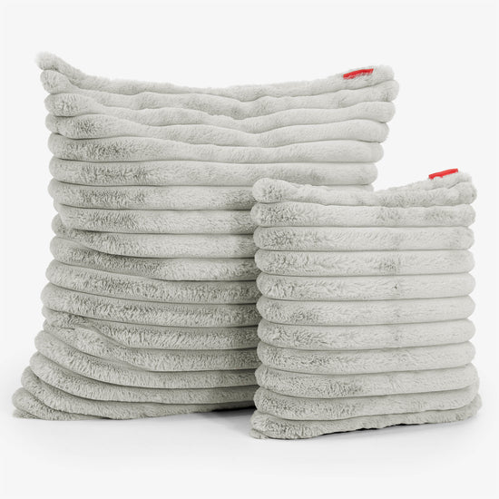 Pudebetræk 47 x 47cm - Ultraplysfløjl Salviegrøn 02