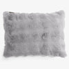 Pudebetræk 35 x 50cm - Imiteret Pels Bubble Grå 01
