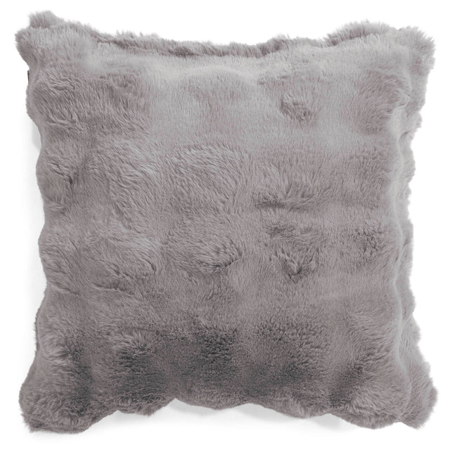Pudebetræk 47 x 47cm - Imiteret Pels Bubble Grå 01