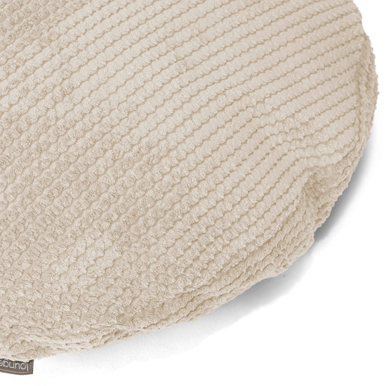 Rund Pudebetræk 50cm - Pom Pom Cremefarvet 02