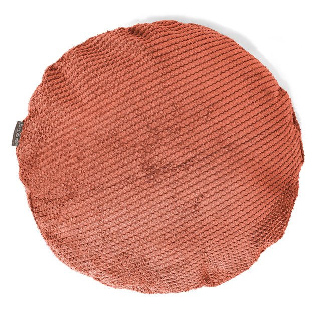 Rund Pudebetræk 50cm - Pom Pom Græskarorange 01
