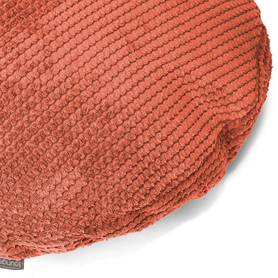 Rund Pudebetræk 50cm - Pom Pom Græskarorange 02