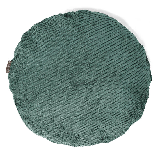 Rund Pudebetræk 50cm - Pom Pom Mosgrøn 01